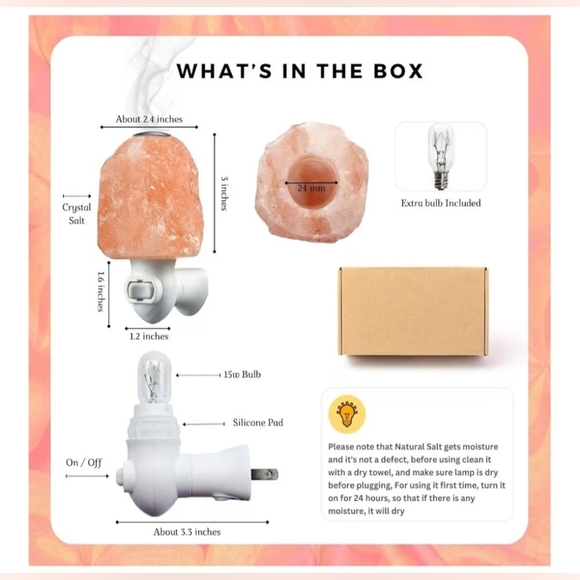 Himalayan Salt Night Light - Picture 3 of 6